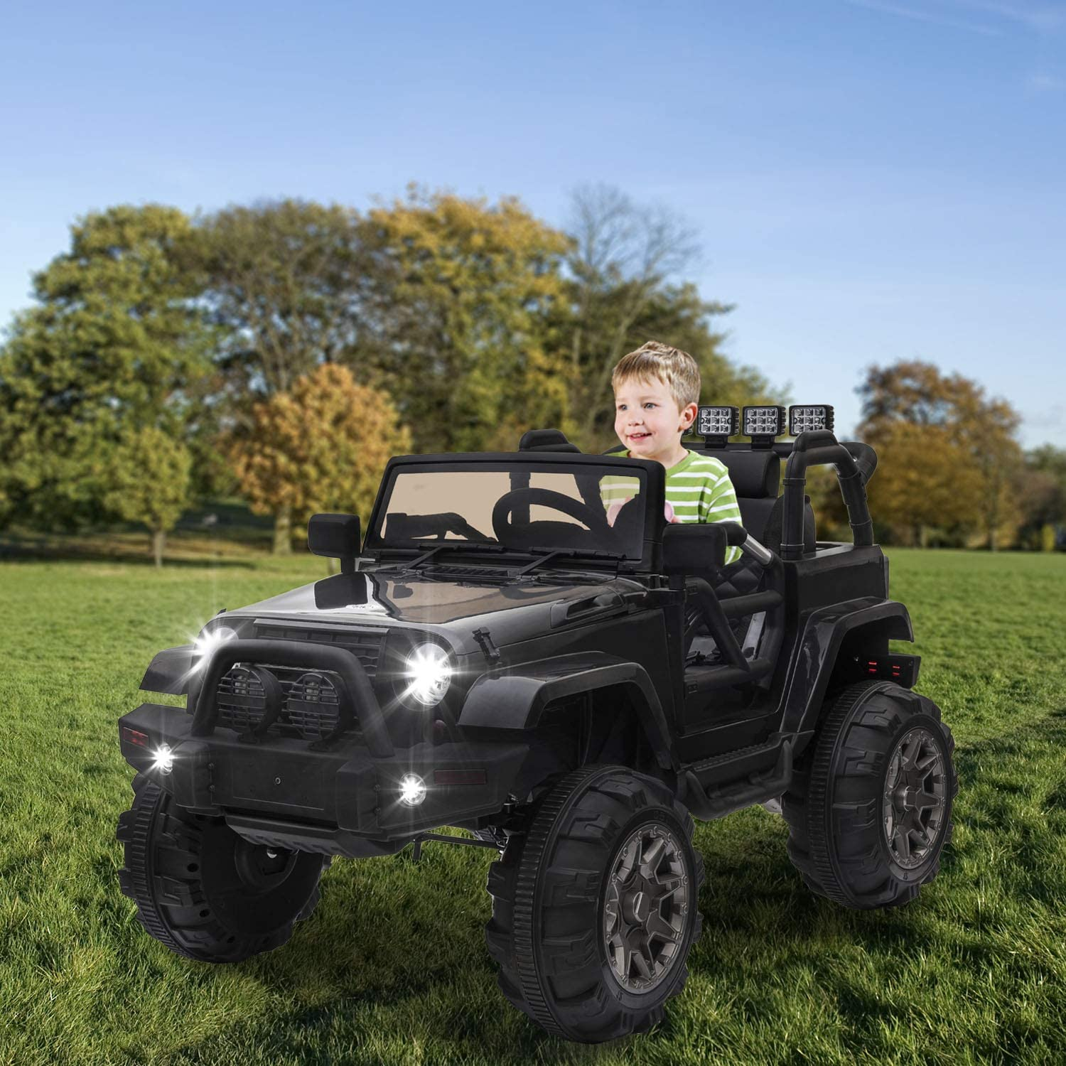 12V Electric Ride-On Truck for Kids with Parental Remote Control