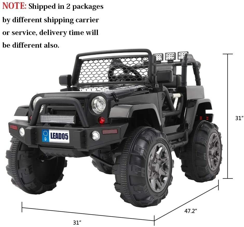 12V Electric Ride-On Truck for Kids with Remote Control