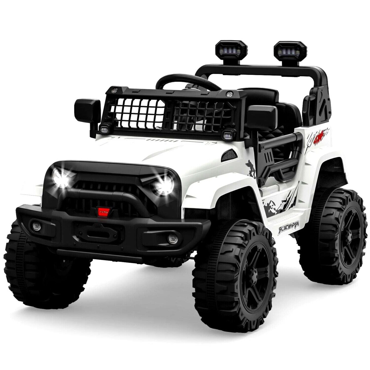 12V Electric Ride-On Truck for Kids with Remote Control and 2 Speed Options