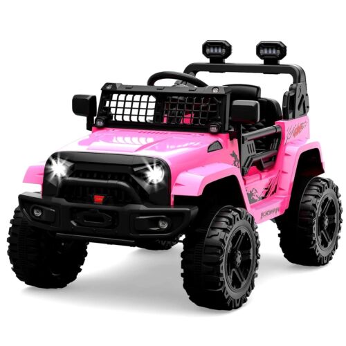 12V Electric Ride-On Truck for Kids with Remote Control and Spring Suspension