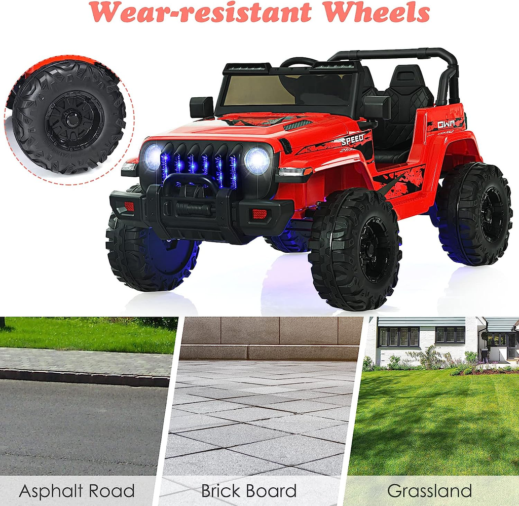 12V Electric Ride-On Truck with Remote Control for Kids