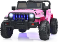 12V Electric Ride-On Truck with Remote Control for Kids, Battery Powered Toy Vehicle