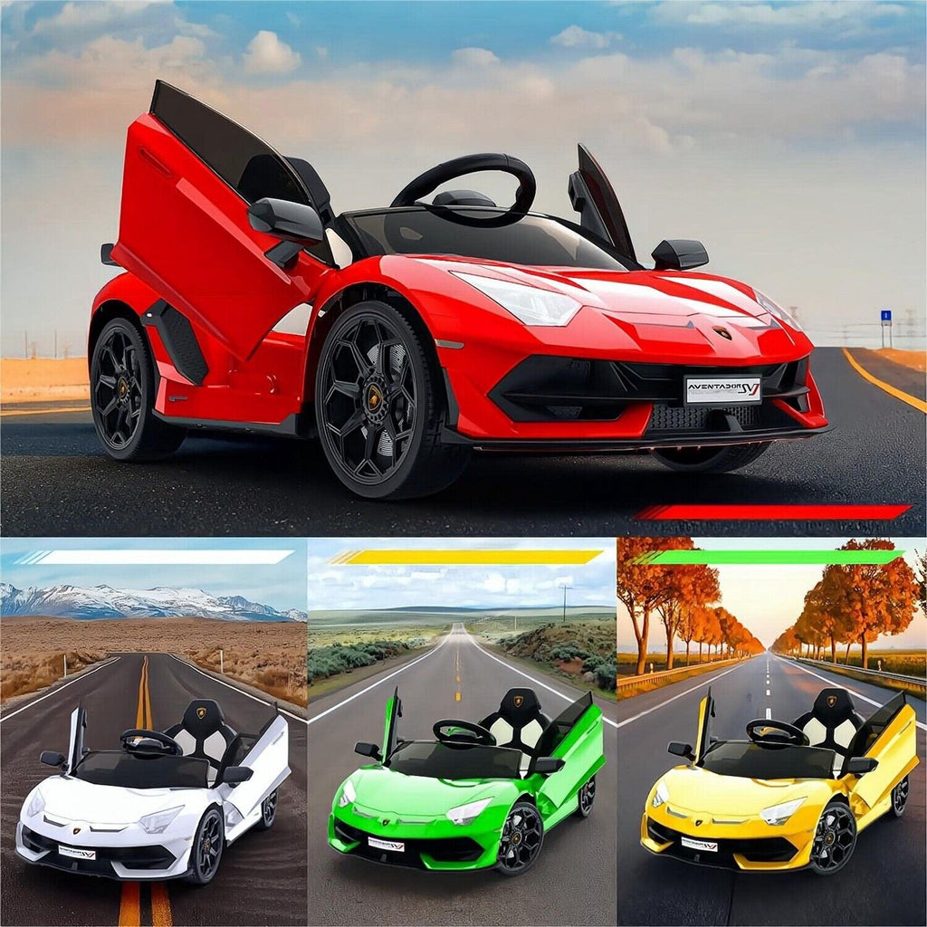 12V Electric Battery Powered Sports Car for Kids with Remote Control - Red