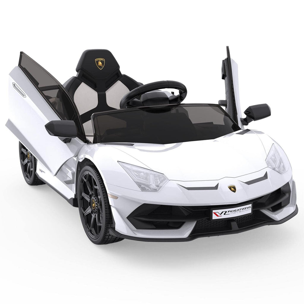 12V Electric Sports Car Toy for Kids with Remote Control and LED Lights - Perfect Christmas Gift