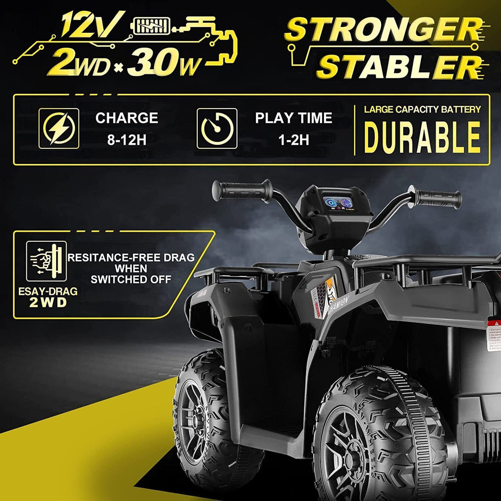 12V Electric Vehicle with Dual Speed and Treaded Tires for an Exciting Ride