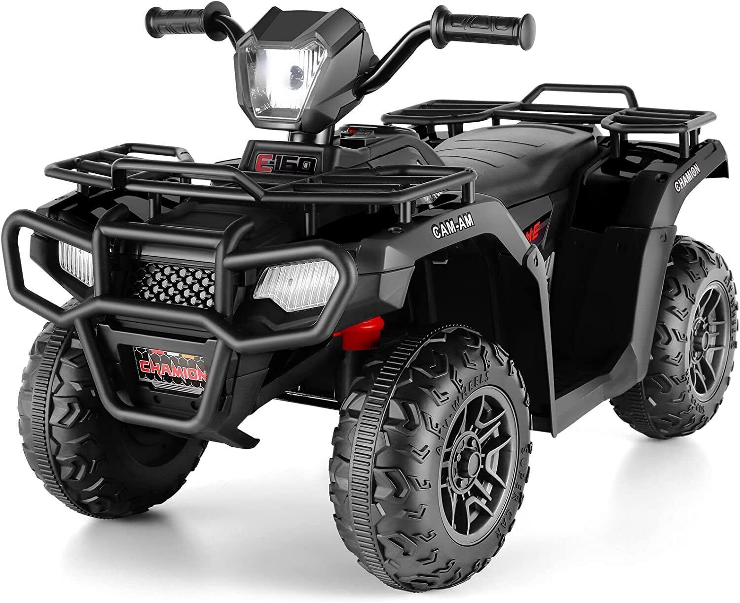 12V Electric Vehicle with High/Low Speed Treaded Tires and LED Lights