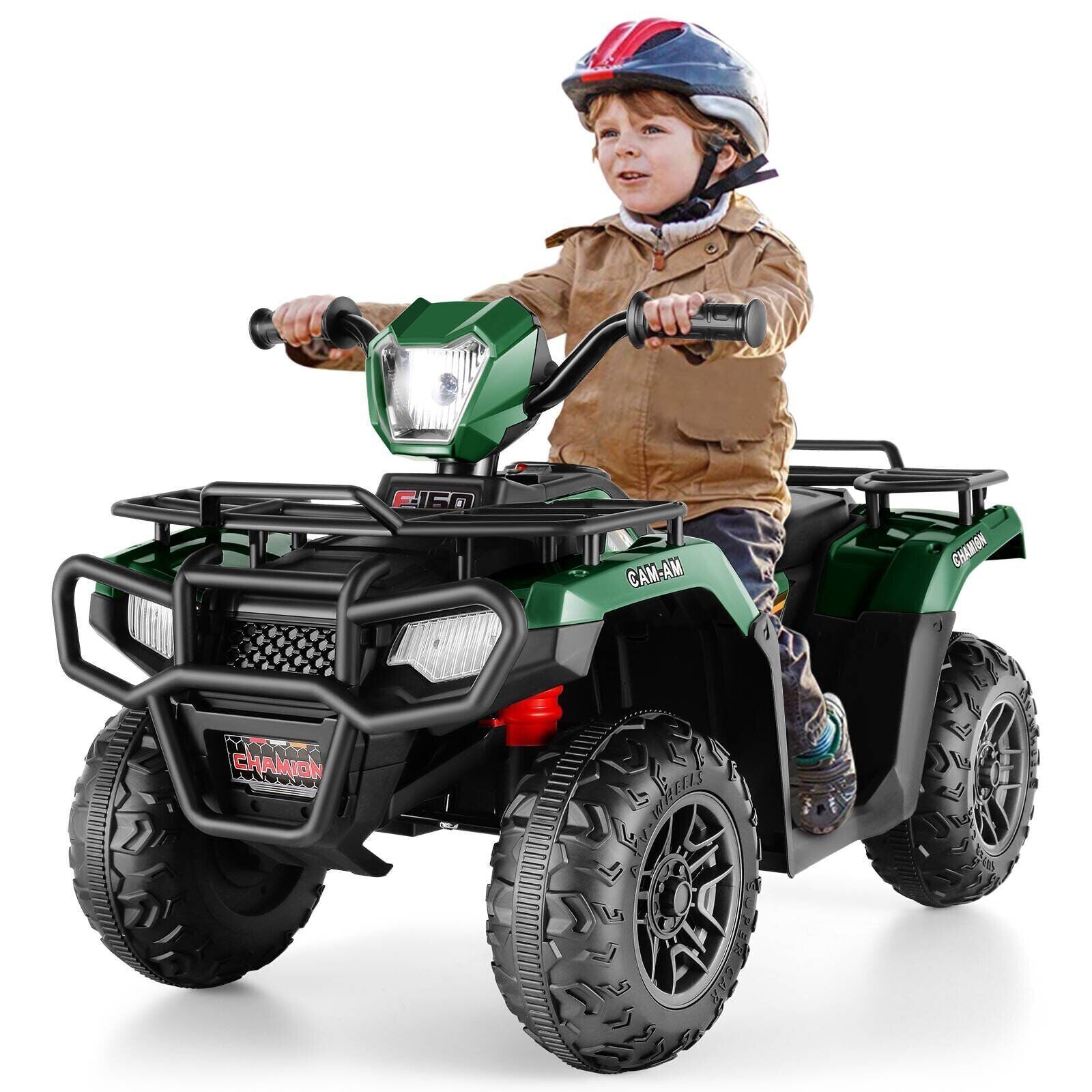12V Electric Vehicle with High/Low Speed Treaded Tires and LED Lights