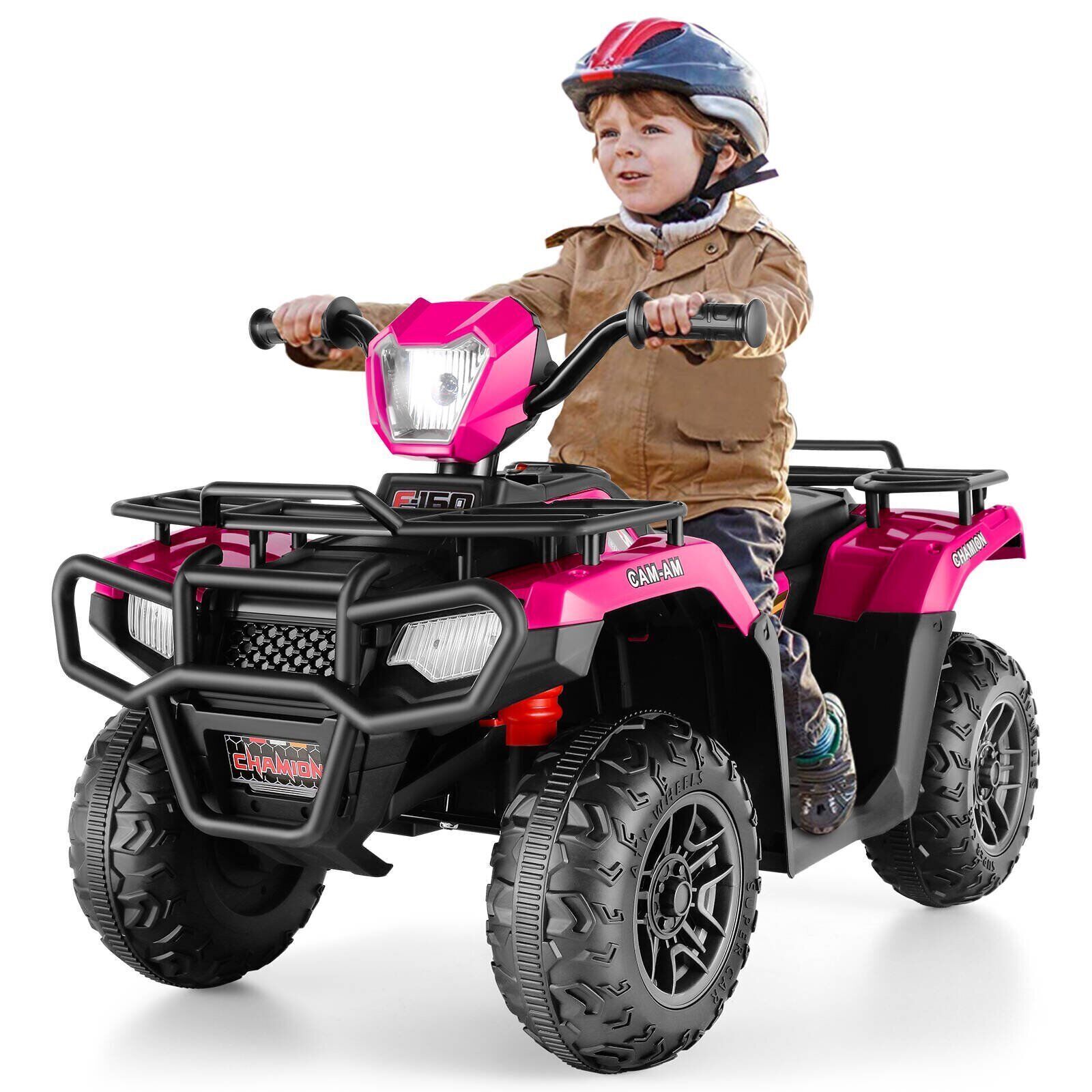 12V Electric Vehicle with High/Low Speed Treaded Tires and LED Lights