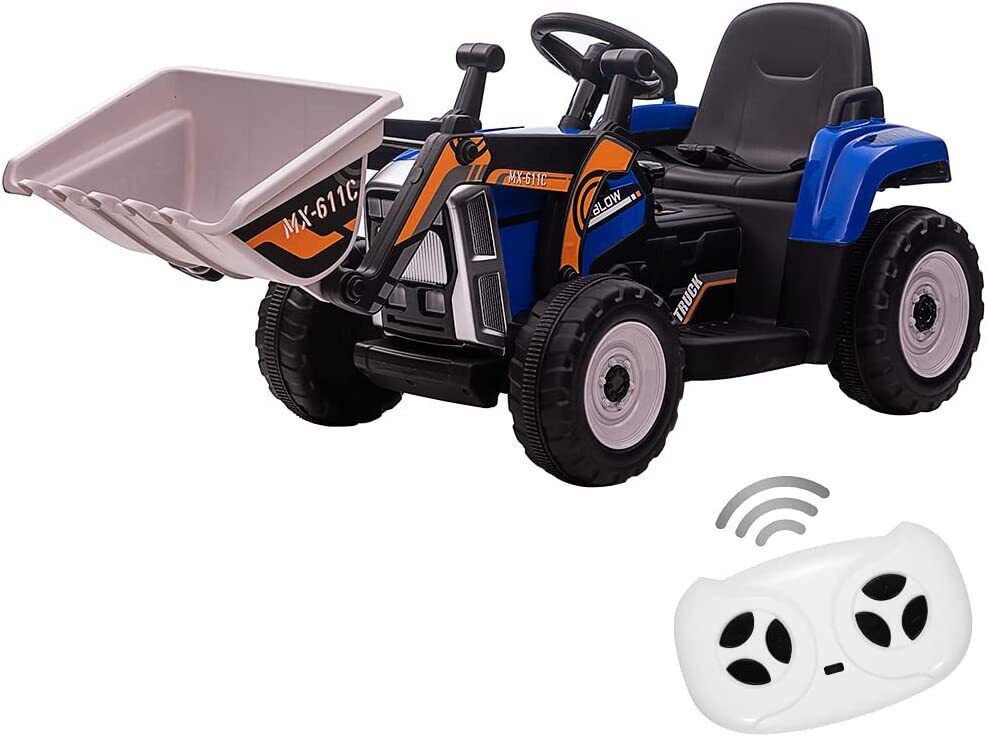 12V Excavator Ride-On Car with Remote Control and Threaded Tires for Toddlers