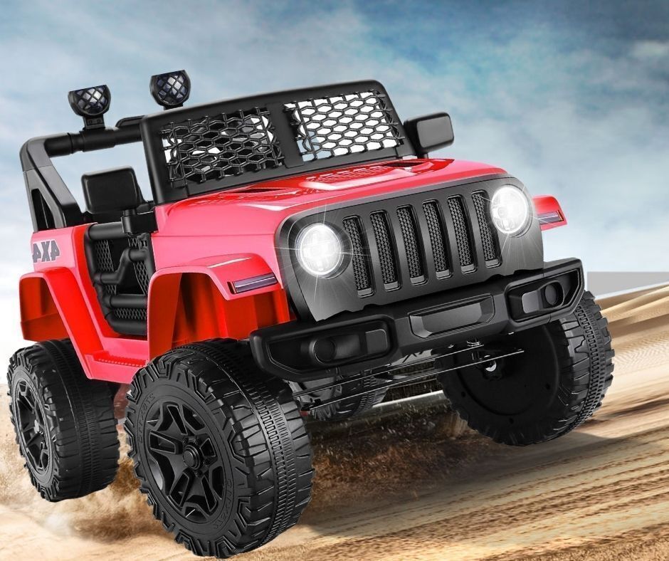 12V Jeep Car with Remote Control, MP3, LED Lights, and AUX/USB - The Perfect Electric Ride On for Kids!