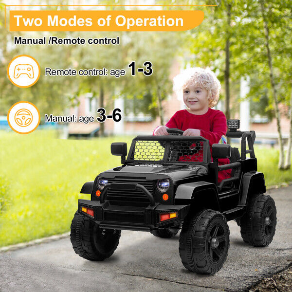 12V Jeep Ride On Car for Kids with Remote Control - Perfect Gift!