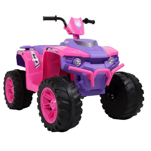 12V Kids ATV Car Ride-On Toy with Bluetooth Music & LED Lights