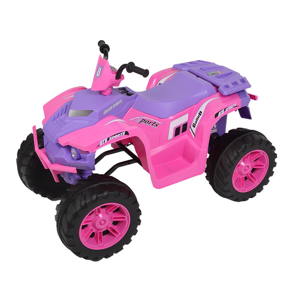 12V Kids ATV Car Ride-On Toy with Bluetooth Music & LED Lights