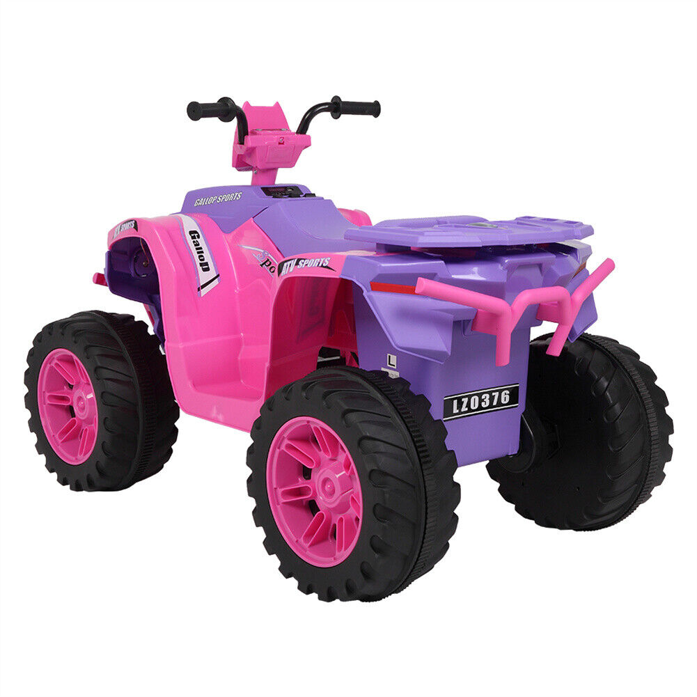 12V Kids ATV Car Ride-On Toy with Bluetooth Music & LED Lights