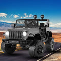 12V Kids Electric Jeep with Remote Control, 3 Speeds, LED Lights, and MP3 Player