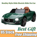 12V Kids Electric Ride on Car with Remote Control and LED Lights - Bentley Style Toy Gift
