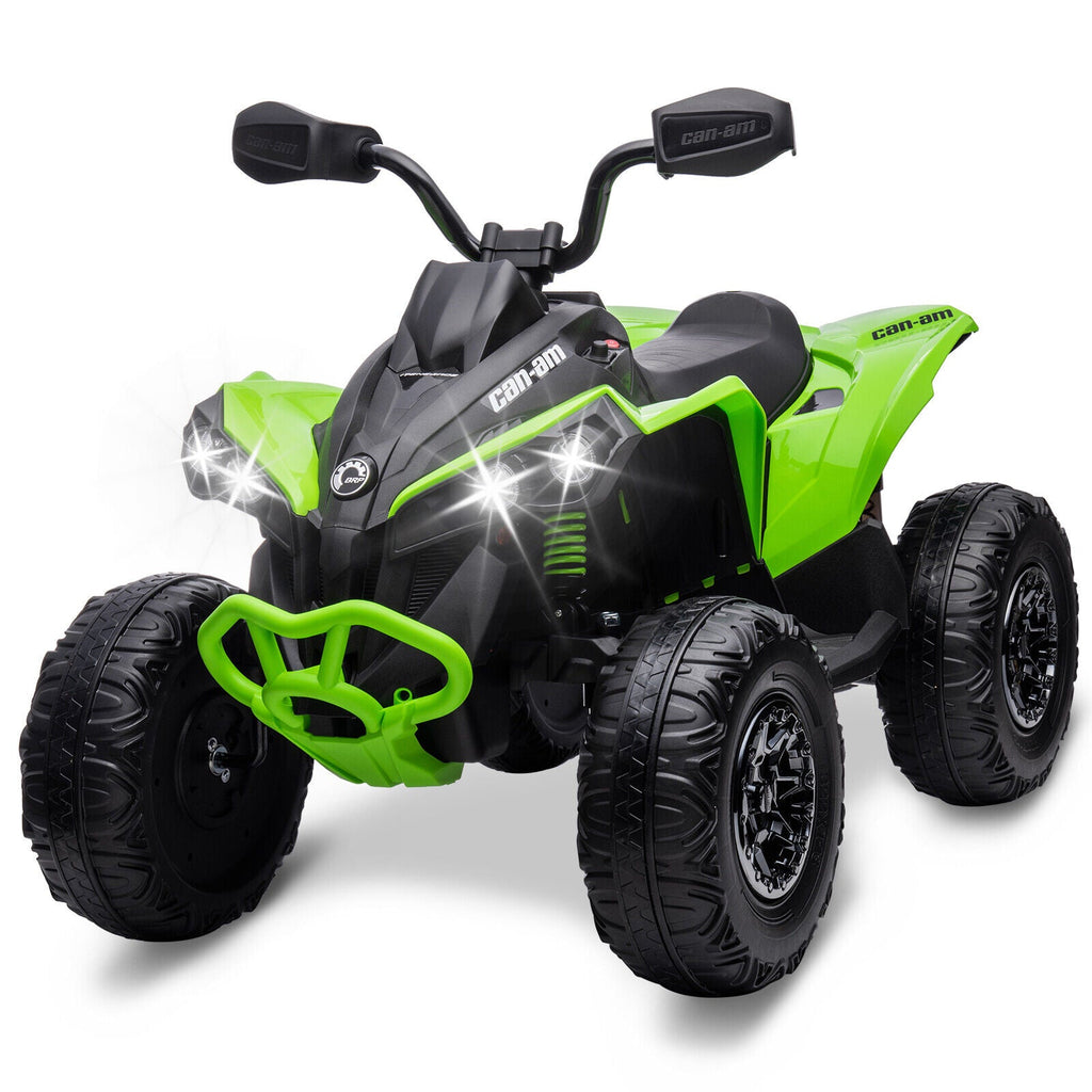 12V Kids Electric Ride On Car with Remote Control, LED Lights, and Bluetooth Music