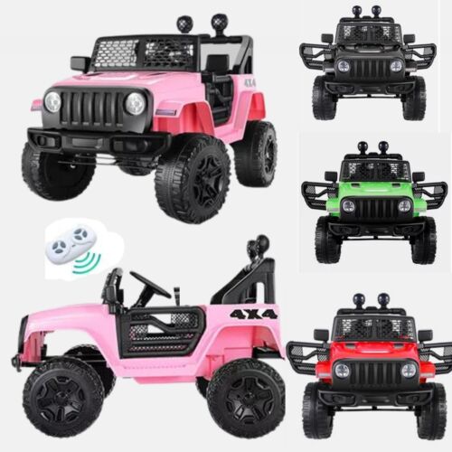 12V Kids Electric Ride-On Truck with Bluetooth, MP3, Remote Control, and LED Lights