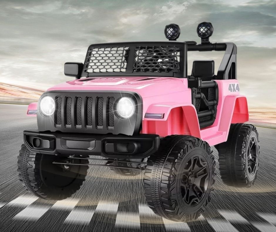 12V Kids Electric Ride-On Truck with Bluetooth, MP3, Remote Control, and LED Lights