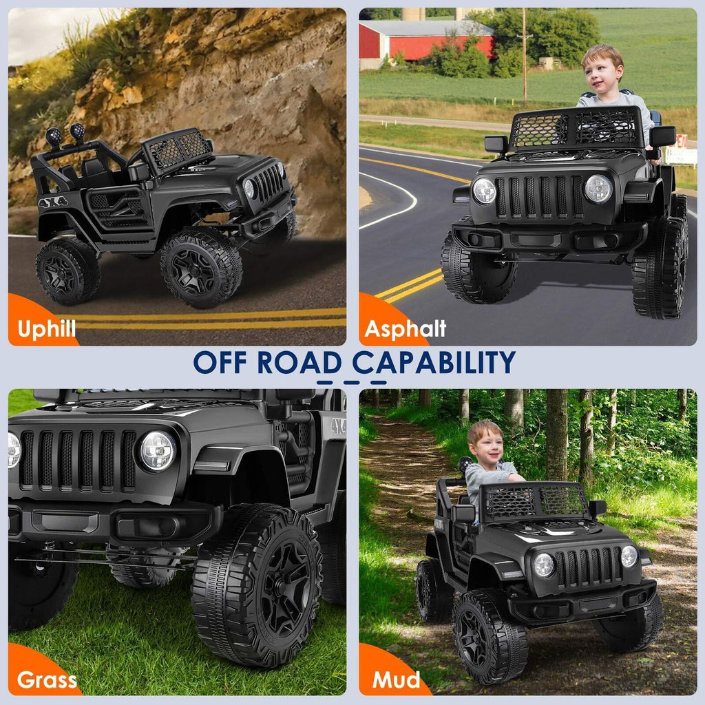12V Kids Ride-On Car with MP3, Bluetooth, and Parental Remote Control