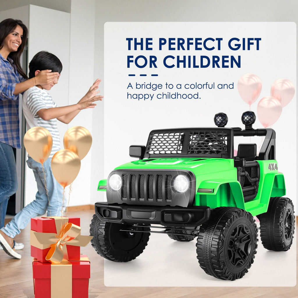 12V Kids Ride-On Car with MP3, Bluetooth, and Parental Remote Control