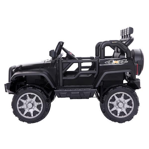 12V Kids Ride On Car with Remote Control - Rechargeable Battery, 4 mph Speed, Black