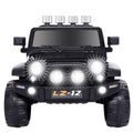 12V Kids Ride-On Jeep with Music, RC Remote Control, and Black Finish