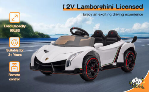 12V Kids Ride On Lamborghini Electric Car with Remote Control and 4 Wheels