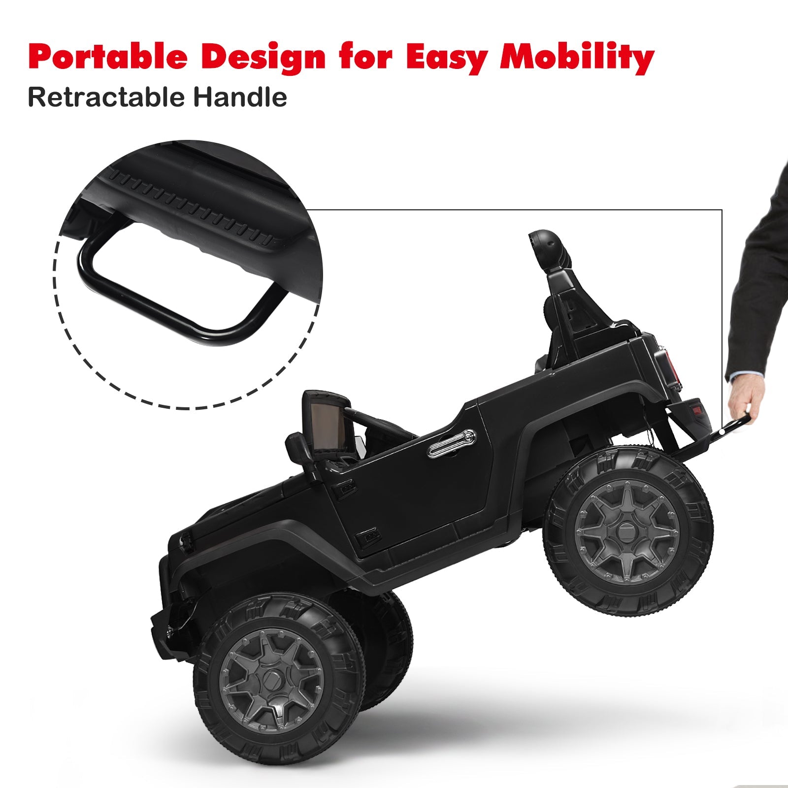 12V Kids Ride on Truck with 2.4GHz Remote Control - Electric Vehicle for Children