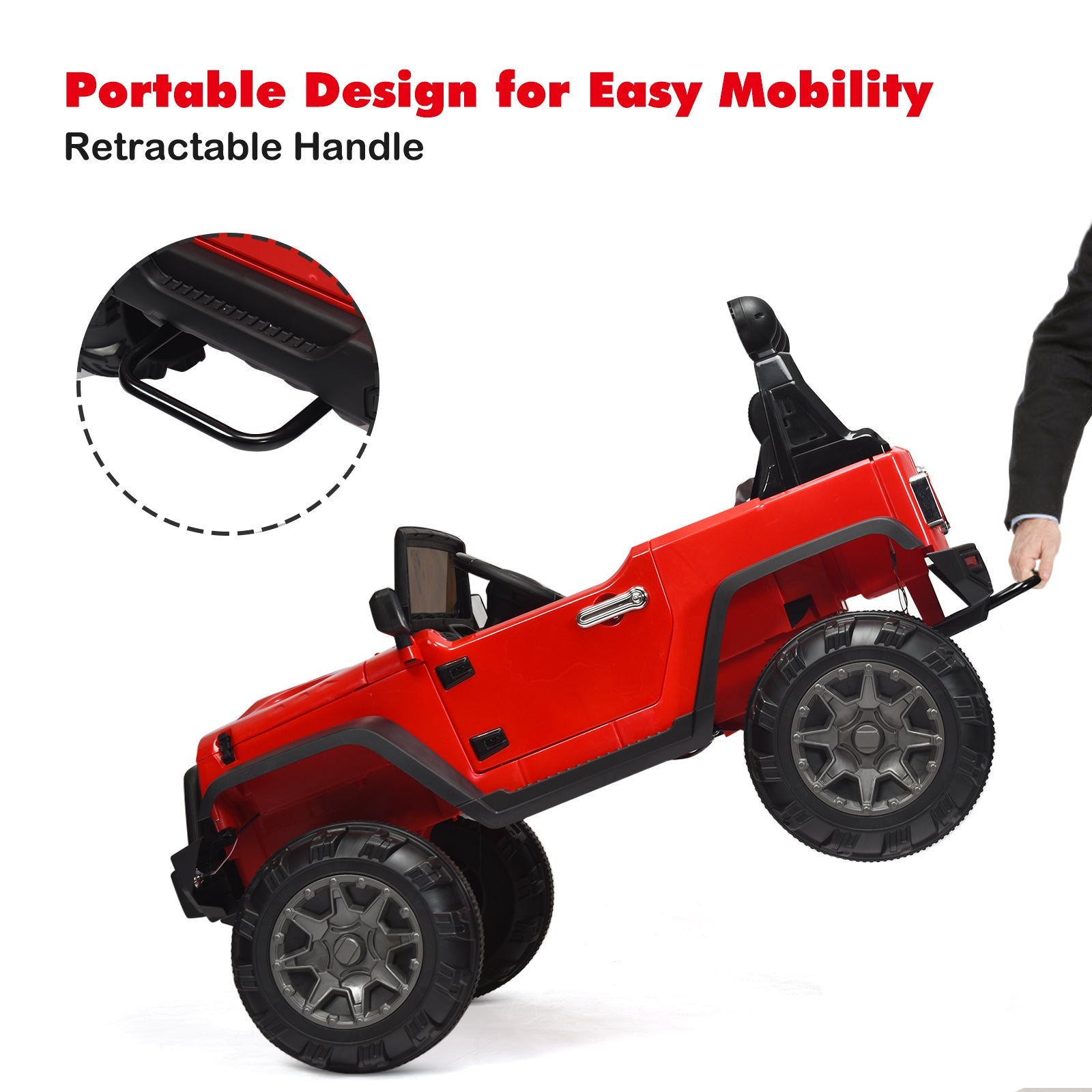 12V Kids Ride on Truck with 2.4GHz Remote Control - Electric Vehicle for Children