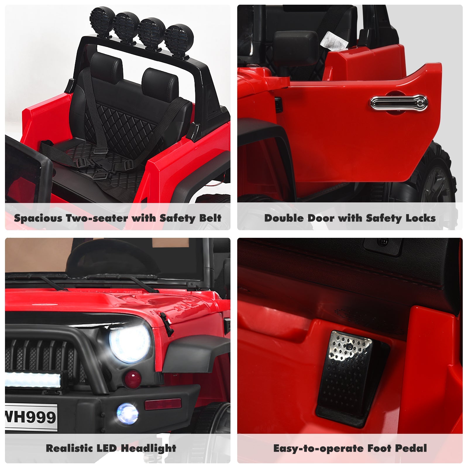 12V Kids Ride on Truck with 2.4GHz Remote Control - Electric Vehicle for Children