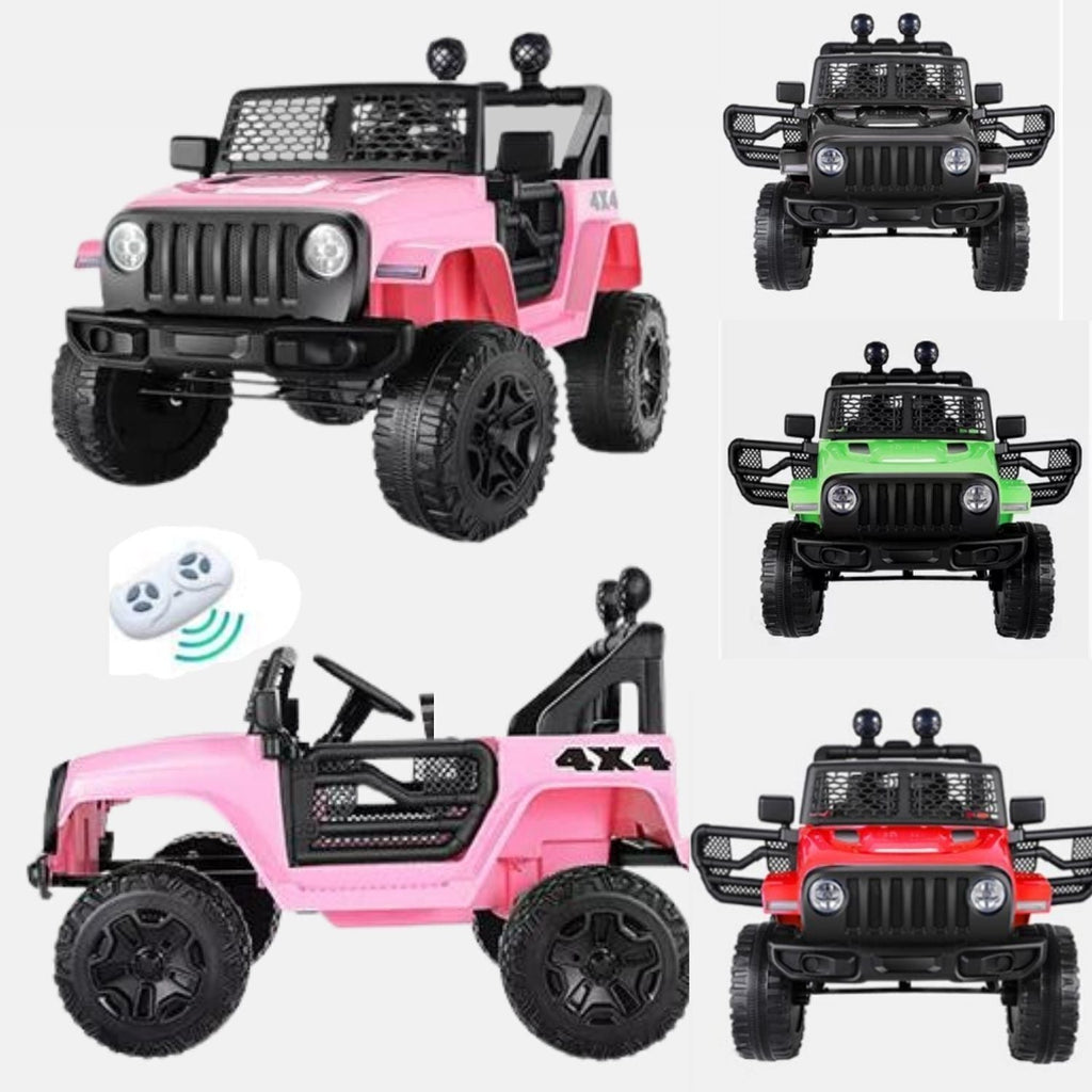 12V Kids Ride-On Truck with Remote Control, LED Lights, and 3 Speed Options