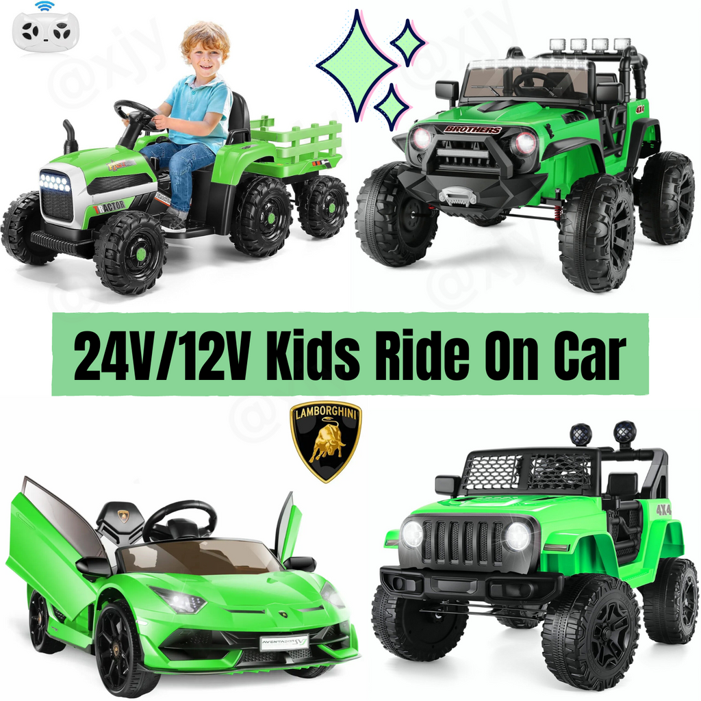 12V Electric Ride-On Car for Kids - Lamborghini and Mercedes Benz G500 Models