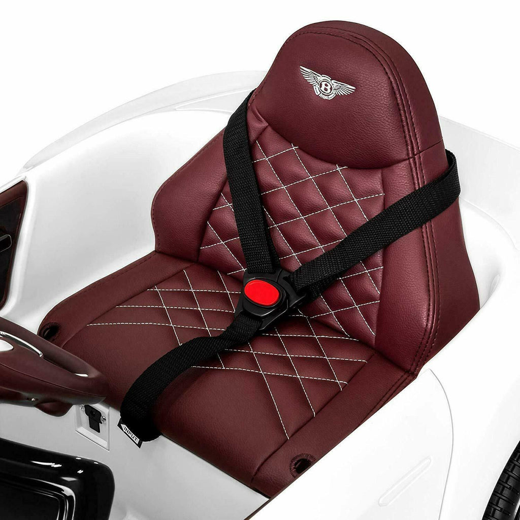 12V Licensed Bentley Style Electric Ride-On Car with LED Lights and Remote Control for Kids