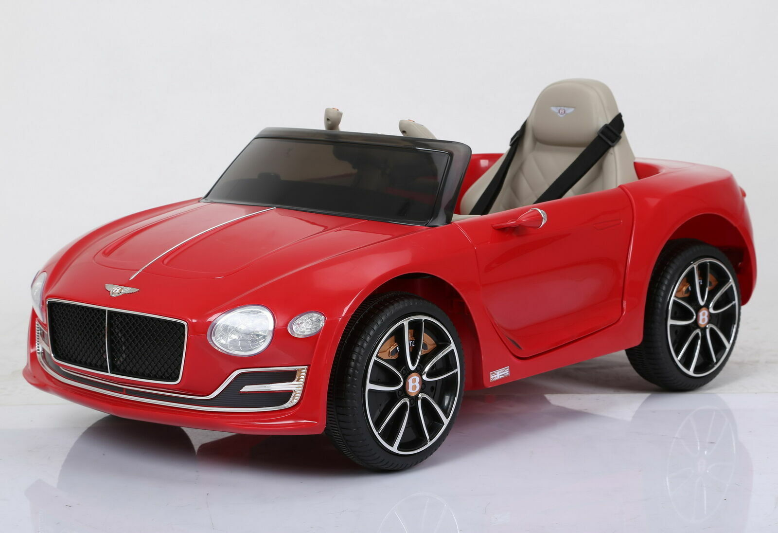 12V Licensed Bentley Style Electric Ride-On Car with LED Lights and Remote Control for Kids