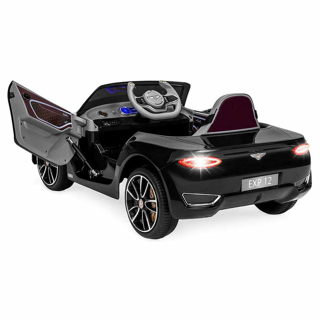 12V Licensed Bentley Style Electric Ride-On Car with LED Lights and Remote Control for Kids