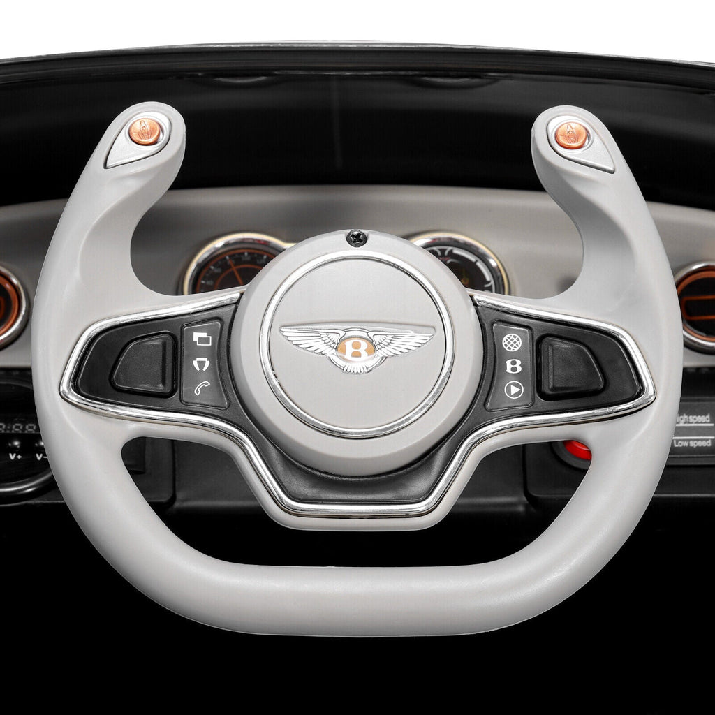 Electric Kids Ride On Car with 2 Speeds and Remote Control - Bentley Style Motorized Vehicle