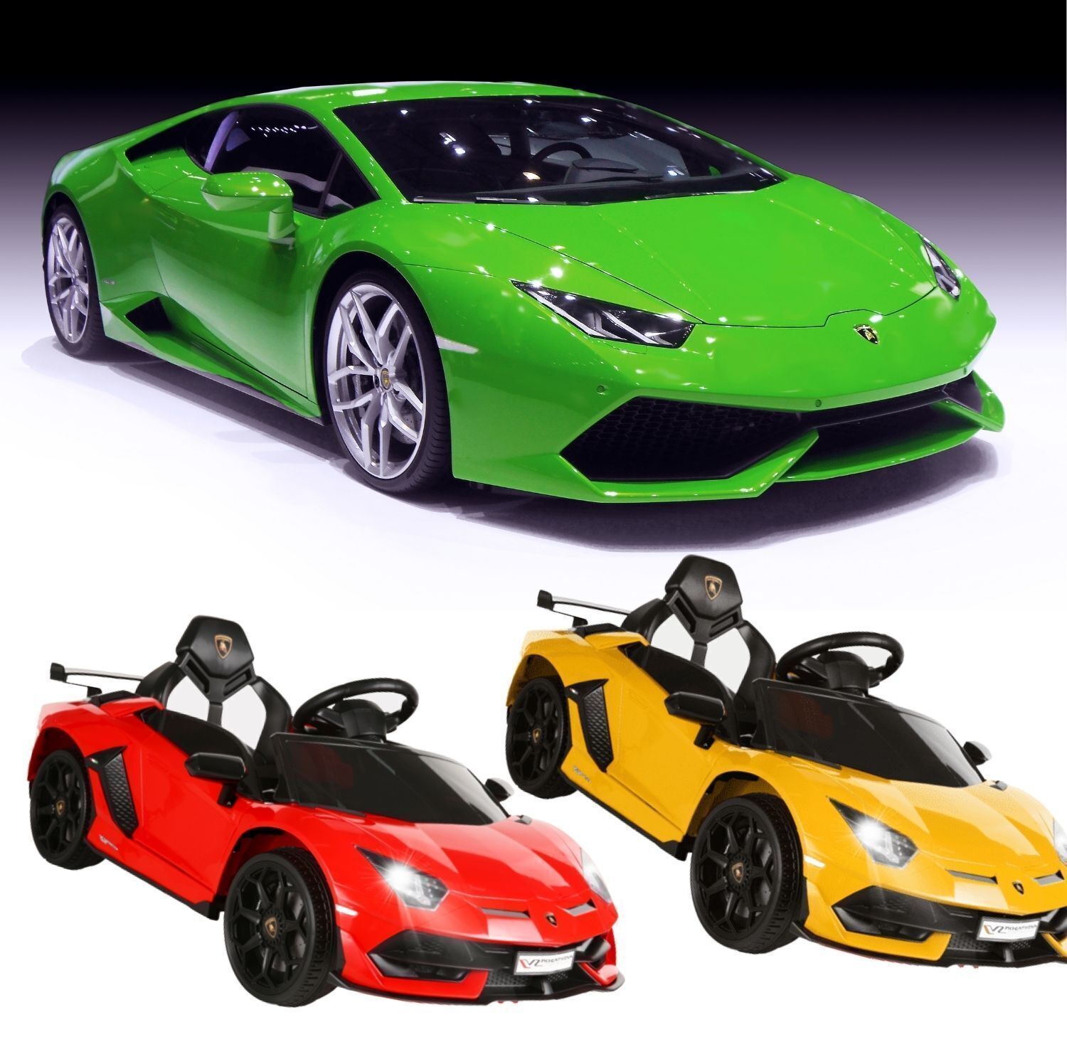 12V Lamborghini Electric Ride On Car for Kids with Remote Control and MP3 Player - Suitable for Boys and Girls