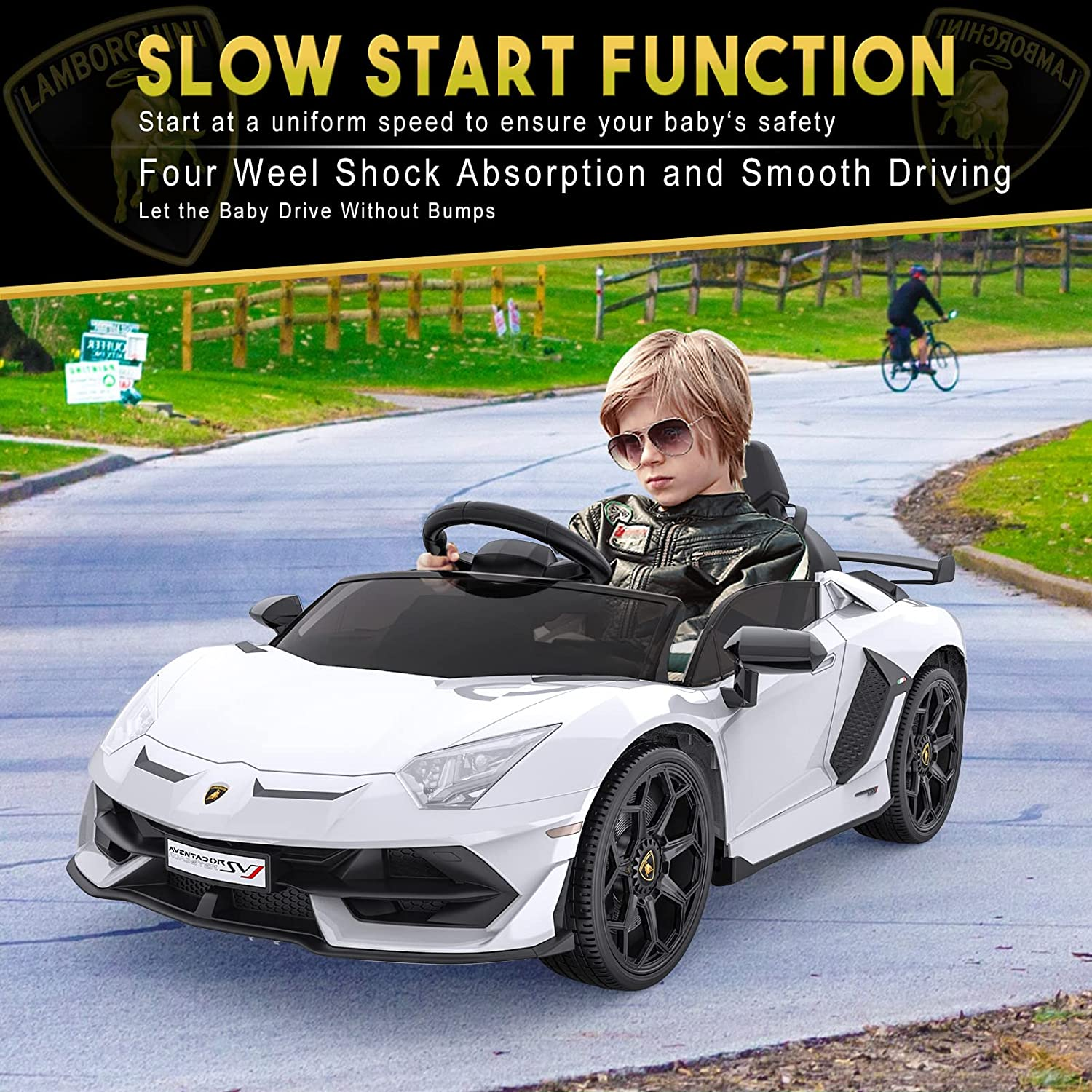 12V Licensed Lamborghini Electric Ride-On Car for Kids: The Ultimate Driving Experience