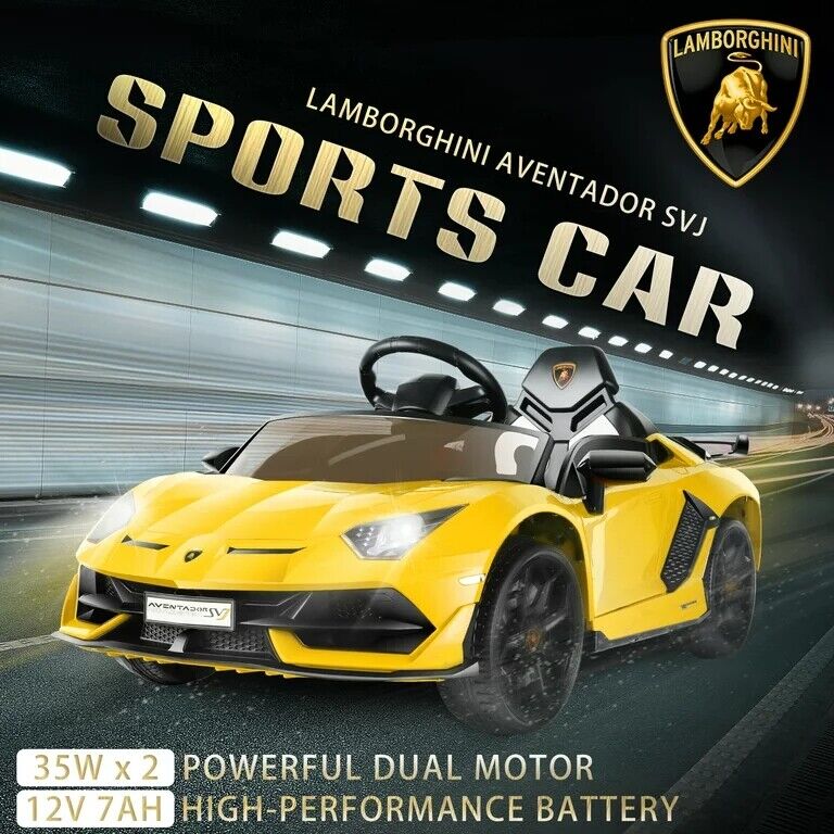 12V Licensed Lamborghini Ride on Car for Kids with Remote Control, MP3, AUX & USB??