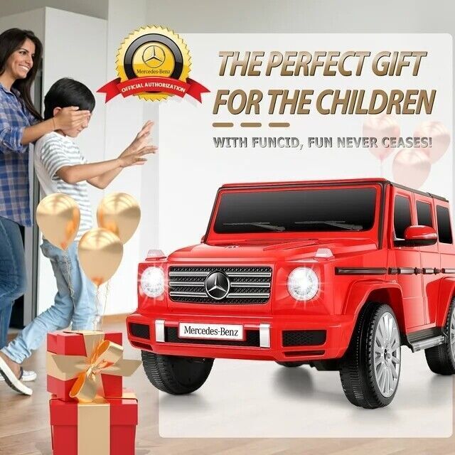 Licensed Mercedes-Benz G500 12V Electric Ride-On Car for Kids with Remote Control