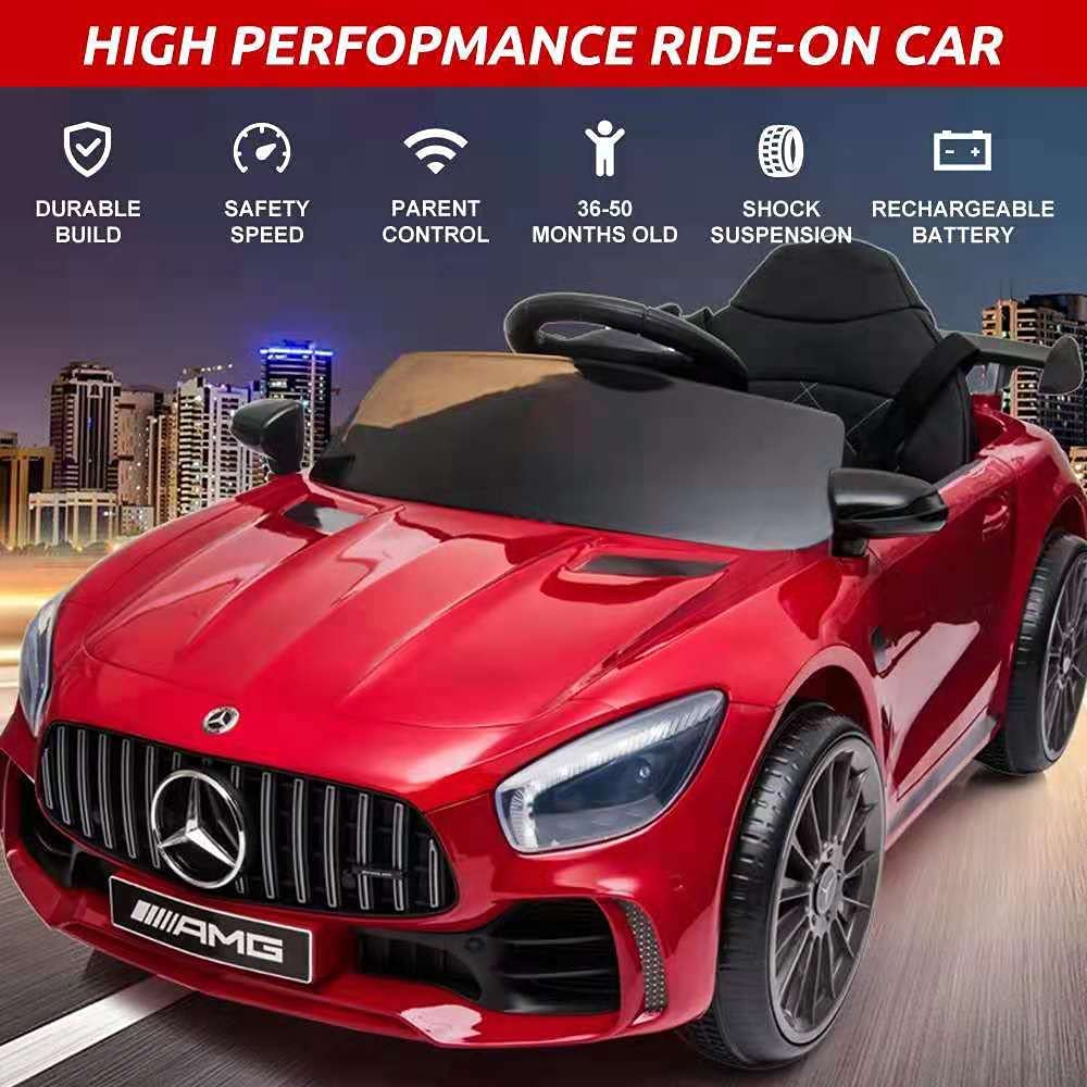 12V Mercedes Benz Kids Ride On Car with Remote Control - Red