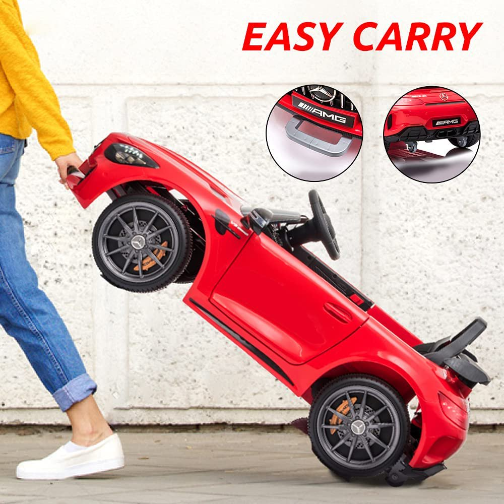 12V Mercedes Benz Kids Ride On Car with Remote Control - Red