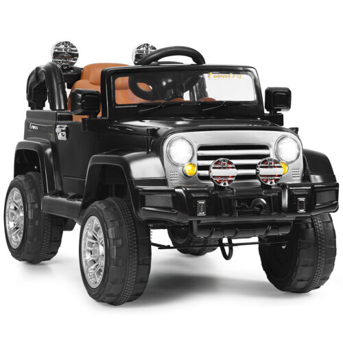 12V MP3 Kids Ride On Truck Car with Remote Control, LED Lights, and Music