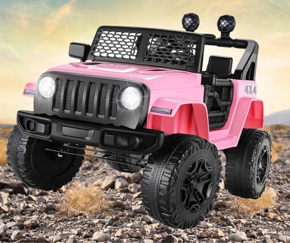 12V Pink Kids Electric Ride-On Car with Remote Control and MP3 Player