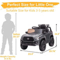 12V Powered Toyota Tacoma Ride on Car for Boys - Gray