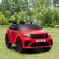 12V Red Land Rover Ride-On Car for Kids with Parental Remote Control - Supports up to 66 lbs