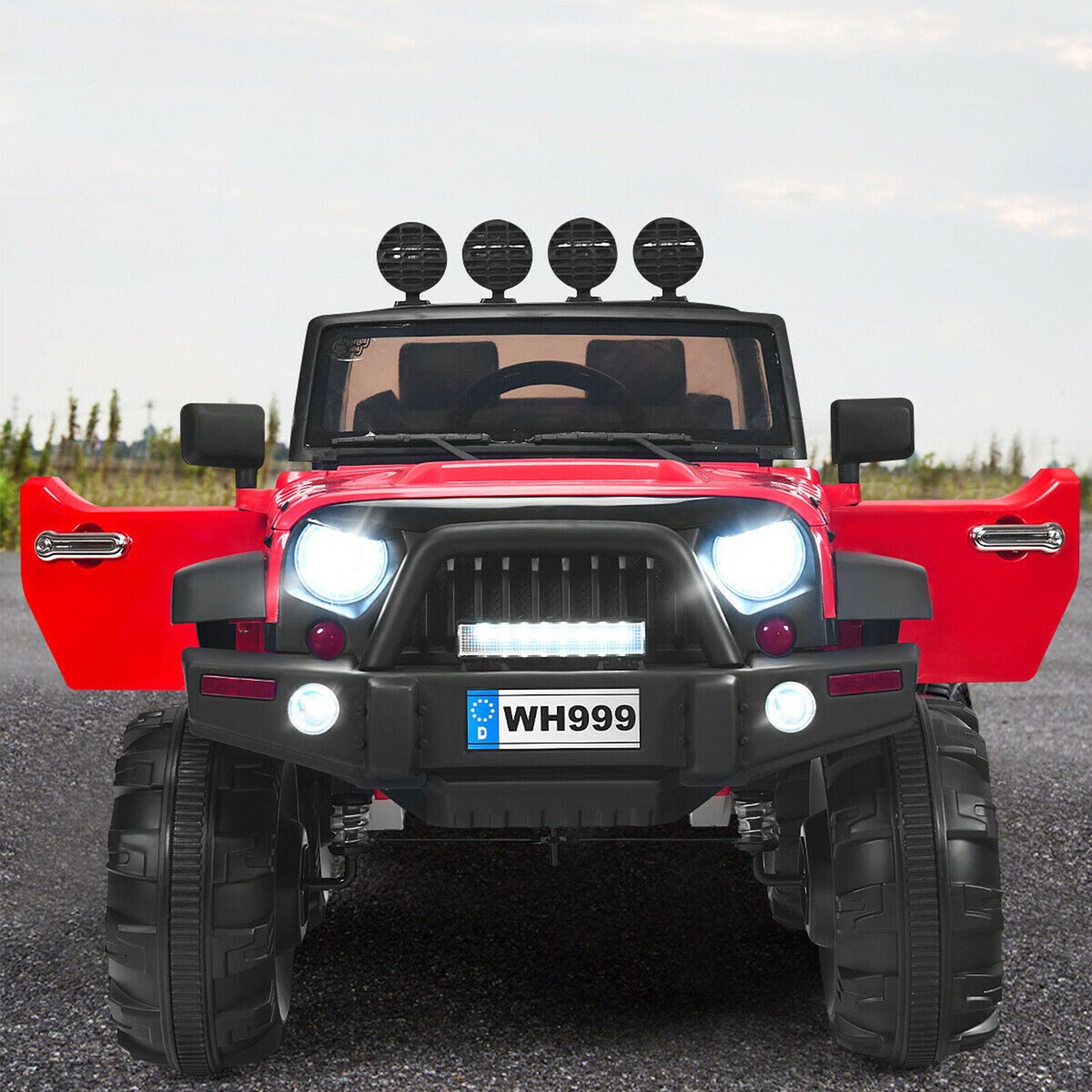 12V Red Truck Car for Kids with MP3 and Remote Control