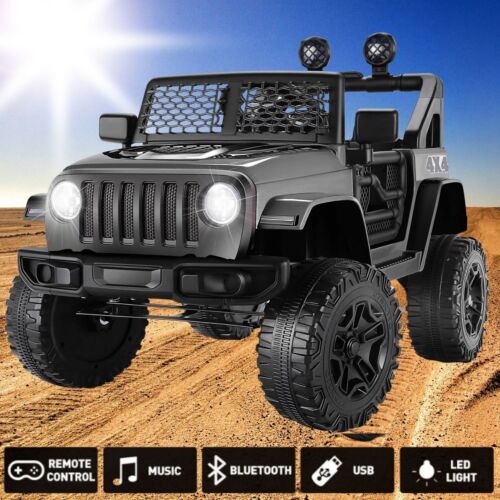12V Remote Control Electric Ride-On Truck for Kids - 2 Seater Battery-Powered Car
