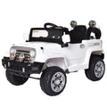 12V Remote Control Electric Truck Car for Kids - White